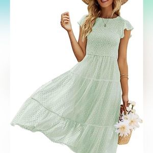 Small long summer dress perfect for pictures